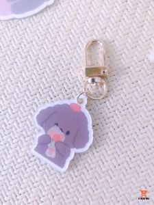 VTOM Cute Little Bear Key Chain Cute Golden Key Ring Korean Style Kawaii Keychain Accessories Gifts Rantai Kunci