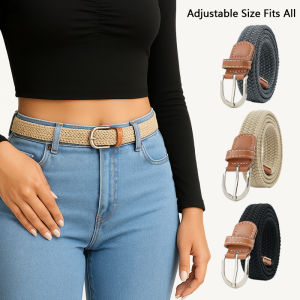 Womens Woven Elastic Belt Casual Sporty Breathable Design for Golf Beach Parties Weddings Wear Versatile Fashion Accessory