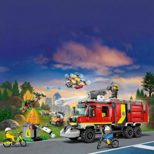 Fire Command Vehicle Building Toy for Boys