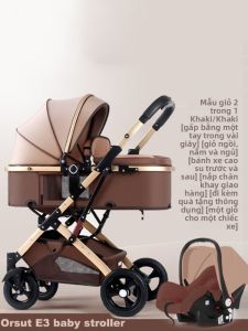 WEIJIA | Xe Đẩy Em Bé 0–3 Tuổi Gấp Gọn Nhẹ Đẩy 2 Chiều Giảm Xóc