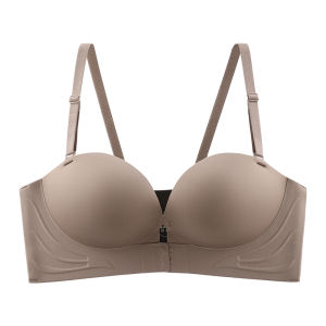 MiiOW | Detachable Strapless Bra Womens Seamless Underwear Gathered Large Back Beauty No Trace Auxiliary Breast Collection Prevents Sagging Tube Top Bra