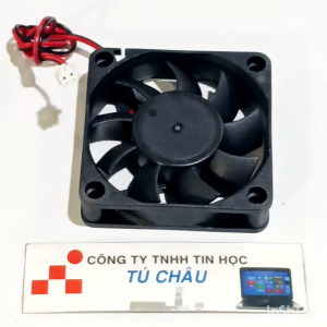 Quạt 6Cm dày 1.5Cm - Điện áp DC 12V đầu cắm 2 dây 2 Pin (4.0mm x 5.5mm)