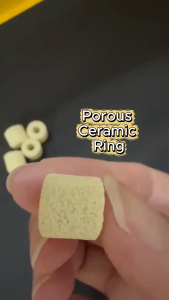 [SG SELLER STOCK] Aquarium Ceramic Ring Bio Filter Media Bio Ring Bio Media Porous Media FREE mesh bag