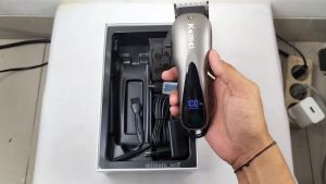 HAIR CLIPPER KEMEI KM-1929 MESIN ALAT CUKUR RAMBUT RECHARGEABLE LED DISPLAY