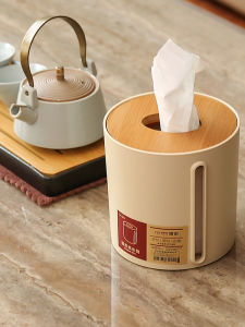 Luxurious round Toilet Paper Holder Desktop Tissue Box Household Living Room Creative Sanitary Bathroom Storage Organizer