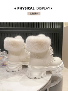 This Years Popular Short Boots for Women 2024 New Arrival Fleece-lined Thickened Super Hot Boots Northeast China Warm Cotton-Padded Shoes Snow Boots