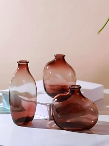 Irregular glass vase hydroponic green plant home decoration living room flower arrangement ornament