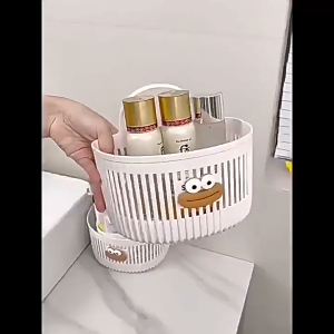 KUNOISE ตะกร้าใส่ของติดผนังน่ารักสำหรับห้องครัว & อ่างอาบน้ำความสามารถในการรับน้ำหนักที่แข็งแกร่ง