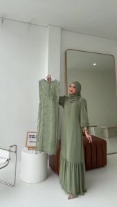 BISA COD - BEST SELLER RANIA DRESS BUSUI FRIENDLY!! SIZE M  L  XL  XXL DRESS KONDANGAN DRESS PESTA DRESS BRIDESMAID DRESS LEBARAN TERBARU DRESS SERAGAMAN KELUARGA