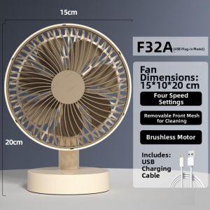 XIXIANGZI | Quiet Oscillating Desk Fan Strong Airflow