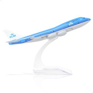 16cm B747 Holland B747 Klm Airlines Model Airplane Kits Gift Plane Model Metal Diecast Models Toys Diecast Airplanes Collection
