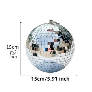 Quả Cầu Gương Xoay Cho Đèn Chiếu Sáng DJ Disco Phản Chiếu Nhiều Màu Sắc Hiệu Ứng Độc Lập Cho Sân Khấu Đám Cưới Tiệc Giáng Sinh