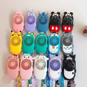 Quạt mùa hè cầm tay hoạt hình sạc USB văn phòng.