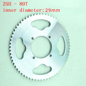 29/54mm 80 Tooth 25H Rear Chain Sprocket For 2 Stroke 47cc 49cc Engine Chinese Mini ATV Quad 4 Wheeler Pocket Bike Scooter Goped