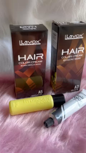 Nhuộm đen phủ bạc LAVOX KEM NHUỘM ĐEN TÓC BẠC phủ bạc tốt lên màu nhanh bền màu giảm khô tóc