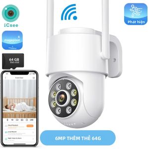 Camera Wifi Ngoài Trời 8MP 4K Với Camera Kép PTZ Camera IP An Ninh Zoom Kỹ Thuật Số 5X Phát Hiện Chuyển Động Người Chống Nước Tự Động Theo Dõi