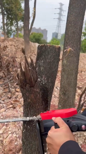 จัดส่งทันที ลื่อยไฟฟ้าไร้สาย 12นิ้ว เลื่อยโซ่ยนต์ตัดไม้ เลื่อยโซ่ยนต์สำหรับงานไม้ ใช้แบตเตอรี่ลิเธียม เครื่องตัดไม้ เครื่องตัดไม้ไร้สาย