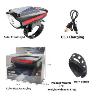 CHELINI | Solar Charging Night Riding Lamp With Horn for Kids Bike