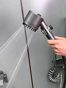 3-in-1 Pressurized Handheld Shower Head Massage & Filtration Shower Set with Hose Portable