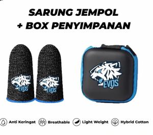 Sarung jempol bonus box penyimpanan cocok untuk bermain game - anti lengket dan sangat responsif