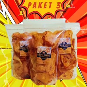 PAKET 3 HEMAT KERIPIK SAMBAL KHAS SIDEMPUAN/PADANGSIDIMPUAN
