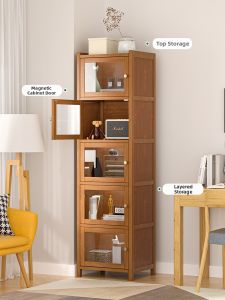 YIPINYUANZHU | Dustproof Narrow Space Home Wall Bookshelf