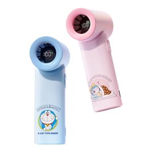 Rock | Quạt tay mini siêu mạnh ROCK Doraemon Turbo High Speed USB sạc di động cho học sinh ký túc xá  để bàn ngoài trời mát mẻ yên tĩnh