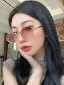 Evil Pet | Retro Oval Titanium Colorful Lenses Sunglasses 52mm