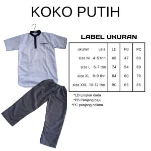 Setelan Koko anak kurta anak hitam putih special edition