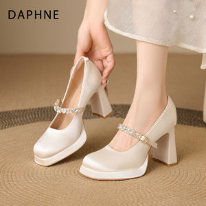 Daphne | Strass Ankle Strap Mary Jane Pumps Heels