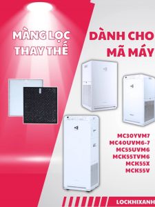 Màng lọc không khí DAIKIN cho máy mc30yvm7 mc40uvm6-7 mc55uvm6 mck55tvm6. Giá rẻ dễ dàng thay thế khử mùi và hút sạch bụi mịn