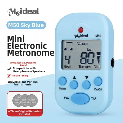 Mini Electronic Metronome for Piano Guitar Violin Erhu Music Rhythm Device Universal Application Professional Instrument Accessory