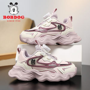 Bobdog Kids Waterproof Leather Surface Dad Shoes Spring Autumn New Style Girls Sports Shoes Low Top EVA Midsole Universal Terrain