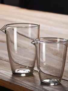 Thickened High Borosilicate Glass Transparent Tea Set Gongfu Tea Brewer Heat Resistant No Handle Worry Free Public Cup