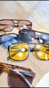 Kacamata Hitam Korea Wanita: PL-WW09 Retro Klasik Frame Besar
