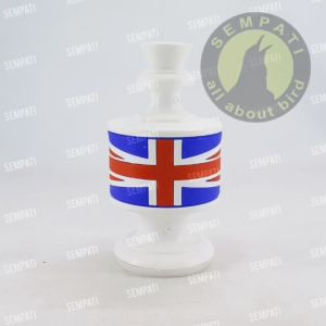 SEMPATI Pion Sangkar Kandang Burung Lovebird Love Bird Karet Motif Bendera PBEN