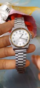 Đồng hồ nữ CURRENT size:34mm mặt trãi tia dây thép không gỉ sang trọng second hand si nhật- đã qua sử dụng