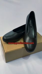 SC010 - KASUT KULIT ASRAMA PEREMPUAN BERTUMIT 1 INCHI / KASUT SEKOLAH ASRAMA PEREMPUAN / KASUT KADET