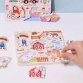 Payoe Kayu Maina Jigsaw Puzzle Anak Bayi  Mainan Edukasi Wooden Toys. 
