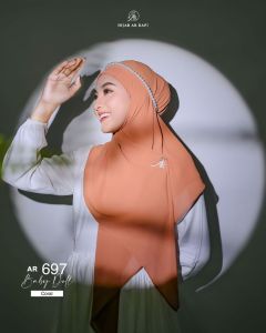 ARRAFI Hijab Instan AR 697 Ceruty Babydoll Premium Polos