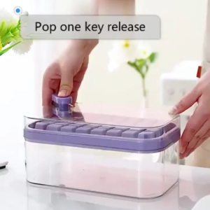 Ice Cube Molder Ice Cube Tray with Lid and Bin 3 Pack Ice Lattice for Freezer 84 Pcs Ice Cube Maker