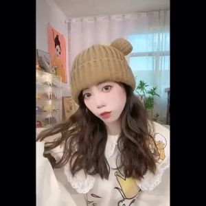 หมวกไหมพรม หมวกกันหนาว ทรงหูกลม ผ้าหนา ทรงสวย งานดี พร้อมส่ง