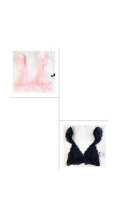 Áo ngực brallet WANNABE ANR08 áo chíp không mút không gọng thoải mái với ren dây vai cánh tiên nữ tính điệu đà