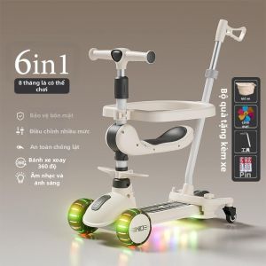 Keluojing | Xe Scooter Trẻ Em Đa Năng Có Thể Ngồi Và Đi