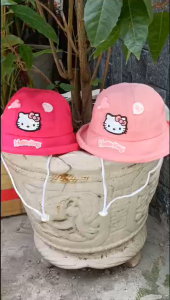 Mũ nón bucket tai bèo cho bé từ 2-7 tuổi mũ vành cụp bé trai bé gái in hình gấu hello kitty dễ thương