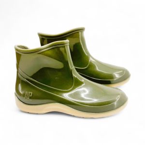 Sepatu Boot Wanita AP BOOT 2005 Boot Pendek 23-25 Hijau Glossy Mengkilap Ankle Boots