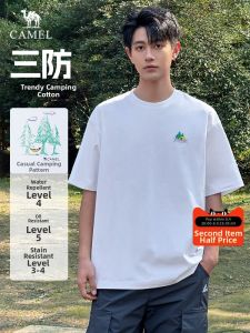 CAMEL | Three-Proof Short Sleeve T-Shirt Summer Round Neck Printed Outdoor Leisure