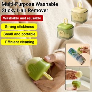 Washable Powerful Portable Square Sticky Roller Clothes Hair Remover Reusable Mini Lint Remover With Cover 粘毛器