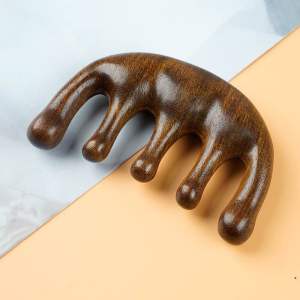 Lược Gỗ Đàn Hương Massage Da Đầu Kích Thích Mọc Tóc Chuyên Dùng Trong Spa