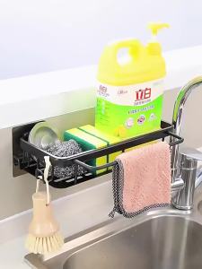 Wall-mounted Drill-free Water-draining Storage Rack